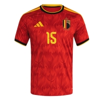 Koszulka piłkarska Belgia Thomas Meunier #15 Strój Domowy MŚ 2026 tanio Krótki Rękaw